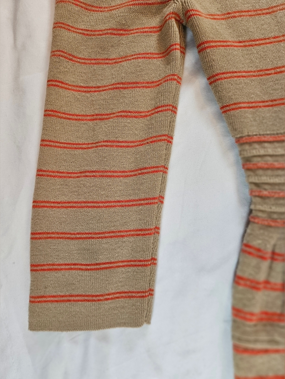 Anthropologie Womens Tan And Orange Striped Elodie Sweater Dress Size Small - Picture 15 of 15